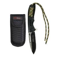 PROREADY Folding Survival Knife with Nylon Belt Pouch