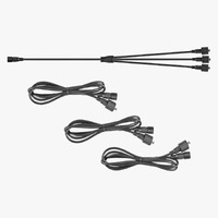 Hardkorr DC Extension Cable Kit - 2 Pin Black (2.5m)