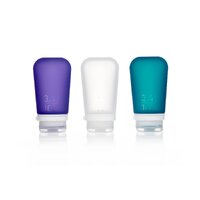 Human Gear GoToob+ 3 Pack Large Clear/Purple/Teal