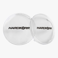 Hardkorr 9" Driving Light Covers - Clear (Pair)