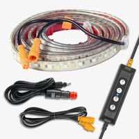 Hardkorr Tri Colour Flexable Stick On LED Tape Light (2m)