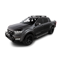 Rhino-Rack JC-01532 Vortex RX Black 2 Bar Roof Rack for FORD Ranger 4DR Ute (1/12 to 12/22) Double Cab (With Roof Rails)