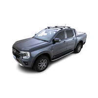 Rhino-Rack JC-01532 Vortex RX Black 2 Bar Roof Rack for FORD Ranger 4DR Ute (1/22 On) Double Cab (With Roof Rails)