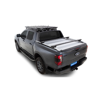 Rhino-Rack JC-01556 Vortex RX Black 2 Bar Roof Rack for FORD Ranger 4DR Ute (1/22 On) Double Cab Raised Rails